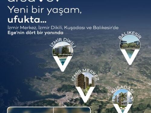 arsaVev’den Ege’nin Yükselen Lokasyonlarında Avantajlı Ödeme Kampanyası